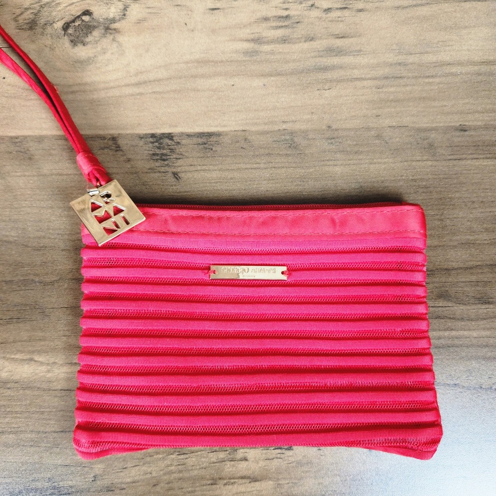 Giorgio Armani‎ Wristlet Cosmetic Pouch Makeup